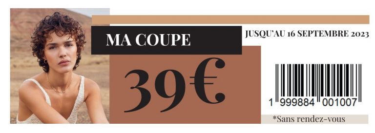 Coupon pour l'offre de la rentrée 2023 sur les coupes aux salon Jean Louis Davis à Marseille