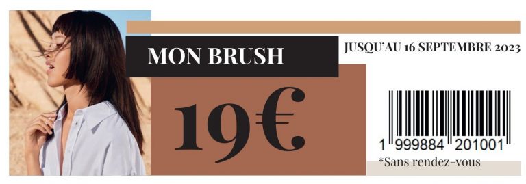 Coupon pour l'offre de la rentrée 2023 sur les brushing aux salon Jean Louis Davis à Marseille